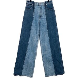 Two-Tone SLVRLAKE Wide Leg Jeans